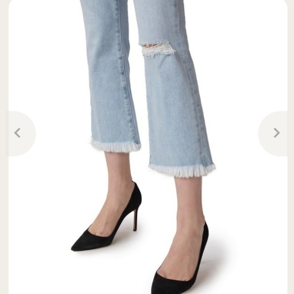 J Brand Selena Mid Rise Bootcut Crop Gigi Destruct - Picture 3 of 12